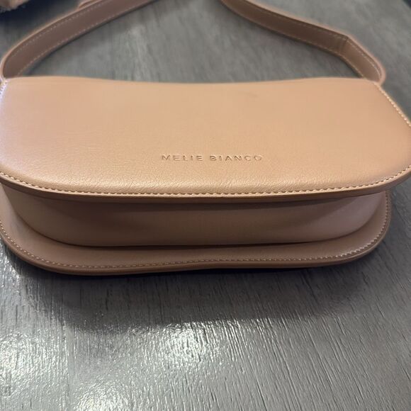 Melie Bianco Vegan Leather Shoulder Bag Adjustable Strap - Picture 12 of 16